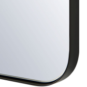 Arched Black Frame Mirror