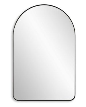 Arched Black Frame Mirror