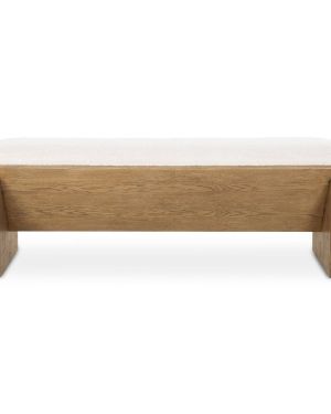 Bench with Cream-colored seat