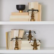 Brass Scpulture for holding glasses