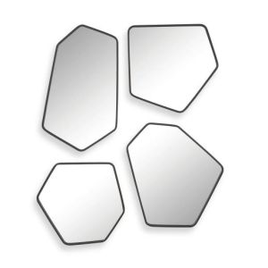 Irregular Shaped Black Mirrors