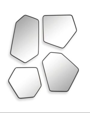 Irregular Shaped Black Mirrors