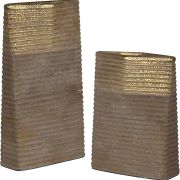 Sand Vase with Gold detail