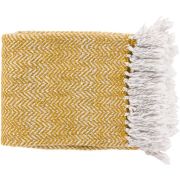 Trina Mustard Woven Throw