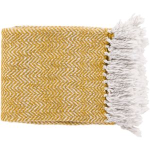 Trina Mustard Woven Throw