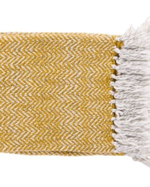 Trina Mustard Woven Throw