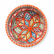 Hand-Painted Moroccan-Style Ceramic Bowls