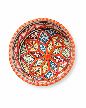 Hand-Painted Moroccan-Style Ceramic Bowls